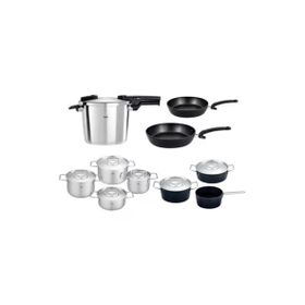 Fissler Vitaquick Premium 6 lt Düdüklü Tencere+İndiksiyon Tabanlı Metal Kapaklı Tencere Tava