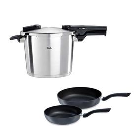 Fissler Vitaquick Premium 6 lt Düdüklü Tencere+Tava