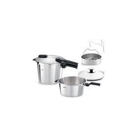 Fissler Vitaquick Premium Buhar Aparatlı 6 lt + 3.5 lt Düdüklü Tencere