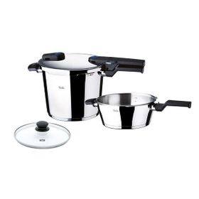 Fissler Vitaquick Satin Black 6+2.5 lt Düdüklü Tencere Seti