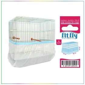 Fit Fly 90x34x34 cm Tülü XL Salma Lüx Kaymaz Kapalı Kuş Kafesi