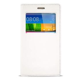 Fitcase Dolce Huawei Gr5 Gizli Mıknatıslı Pencereli Beyaz Kılıf