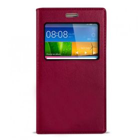 Fitcase Dolce Huawei Gr5 Gizli Mıknatıslı Pencereli Pembe Kılıf