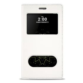 Fitcase Dolce Lg G5 H850 Gizli Mıknatıslı Pencereli Beyaz Kılıf