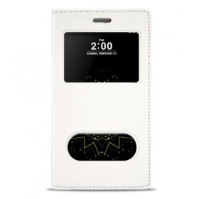 Fitcase Dolce Lg G5 H850 Gizli Mıknatıslı Pencereli Beyaz Kılıf
