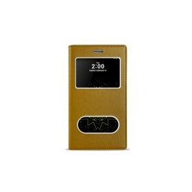 Fitcase Dolce Lg G5 H850 Gizli Mıknatıslı Pencereli Gold Kılıf