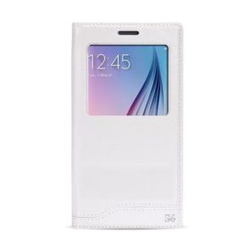 Fitcase Dolce S6 G920 Gizli Mıknatıslı Pencereli Beyaz Kılıf