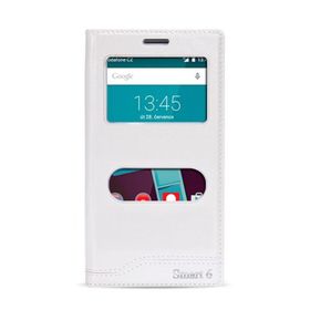 Fitcase Dolce Smart 6 Gizli Mıknatıslı Pencereli Beyaz Kılıf