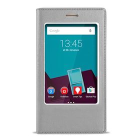 Fitcase Dolce Smart 7 Style Gizli Mıknatıslı Pencereli Gri Kılıf