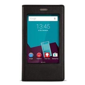 Fitcase Dolce Smart 7 Style Gizli Mıknatıslı Pencereli Siyah Kılıf