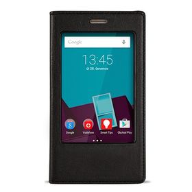 Fitcase Dolce Smart 7 Style Gizli Mıknatıslı Pencereli Siyah Kılıf