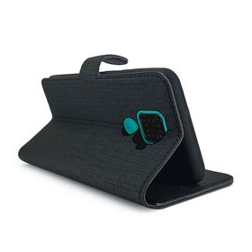 Fitcase Fabric Kapaklı Cüzdanlı Huawei Mate 30 Lite Kılıf