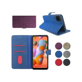 Fitcase Fabric Kapaklı Cüzdanlı Huawei P40 Lite Kılıf
