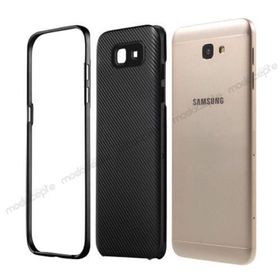 FitCase Galaxy J5 Prime 2in1 Carbon Desen Siyah Arka Kapak