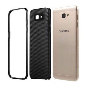 FitCase Galaxy J5 Prime 2in1 Carbon Desen Siyah Arka Kapak