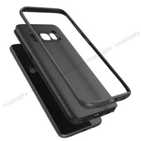 FitCase Galaxy S8 Carbon Desen Siyah Arka Kapak