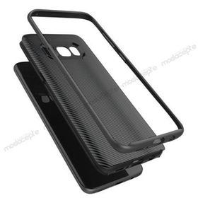 FitCase Galaxy S8 Carbon Desen Siyah Arka Kapak