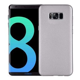 FitCase Galaxy S8 Plus Carbon Desen Gri Arka Kapak