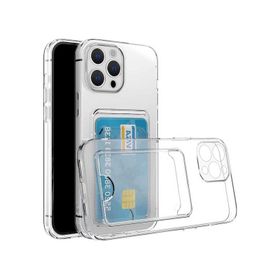 Fitcase iphone 11 Pro Max Cardy Şeffaf Kartlık Cepli Kapak Kılıf