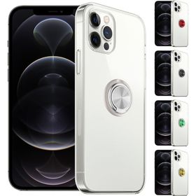 Fitcase İphone 12 / 12 Pro Gross Ring Şeffaf Arka Kapak Kılıf
