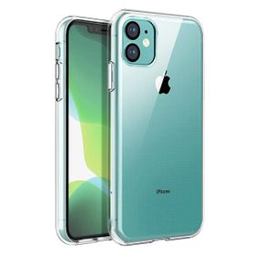Fitcase iPhone 12 Mini Toz Koruma Tıpalı Şeffaf Arka Kapak