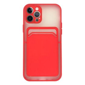 Fitcase iPhone 12 Pro Cardy Kartlık Cepli Mat Kapak Kılıf