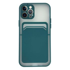Fitcase iPhone 12 Pro Cardy Kartlık Cepli Mat Kapak Kılıf
