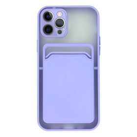 Fitcase iPhone 12 Pro Cardy Kartlık Cepli Mat Kapak Kılıf
