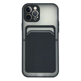 Fitcase iPhone 12 Pro Cardy Kartlık Cepli Mat Kapak Kılıf