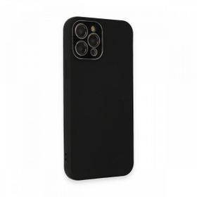 Fitcase iPhone 12 Pro Glass Kamera Korumalı Lansman Silikon Kapak