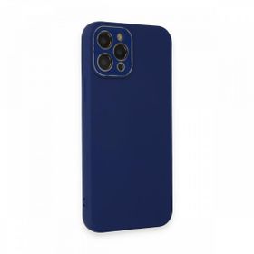 Fitcase iPhone 12 Pro Max Glass Kamera Korumalı Lansman Silikon Kapak