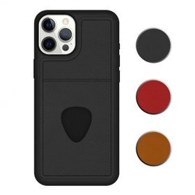 Fitcase iPhone 12 Pro Proda Deri Tek Kartlık Cepli Kapak Kılıf