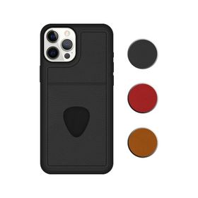 Fitcase iPhone 12 Pro Proda Deri Tek Kartlık Cepli Kapak Kılıf