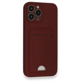 Fitcase iPhone 13 Pro Cardy Soft Delikli Kartlık Cepli Silikon Kapak