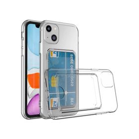 Fitcase iPhone 14 Cardy Şeffaf Kartlık Cepli Kapak Kılıf