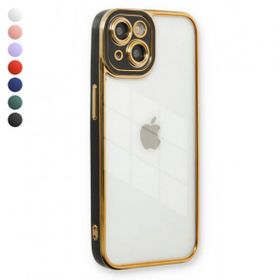 Fitcase iPhone 14 Lazer Lens Kamera Çerçeveli Kapak Kılıf
