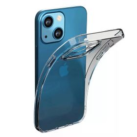 Fitcase iPhone 14 Plus Kamera Korumalı Şeffaf Arka Silikon Cep Telefonu Kılıfı