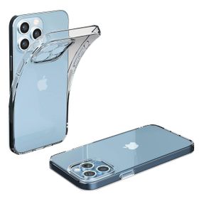 Fitcase iPhone 14 Pro Max Kamera Korumalı Şeffaf Arka Silikon Cep Telefonu Kılıfı