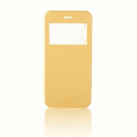 Fitcase iPhone 6 6S Yan Kapaklı TPU Sarı Kılıf