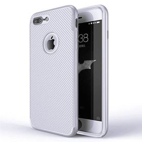 Fitcase iPhone 7-8 Plus Carbon Desen Gri Arka Kapak