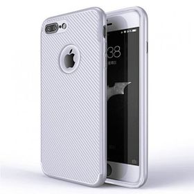 Fitcase iPhone 7-8 Plus Carbon Desen Gri Arka Kapak
