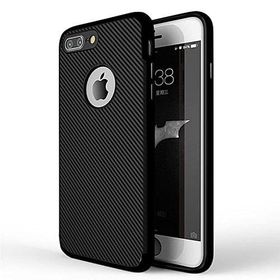 Fitcase iPhone 7-8 Plus Carbon Desen Siyah Arka Kapak