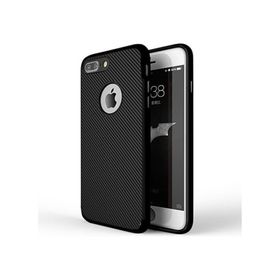Fitcase iPhone 7-8 Plus Carbon Desen Siyah Arka Kapak