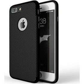Fitcase iPhone 7-8 Plus Carbon Desen Siyah Arka Kapak