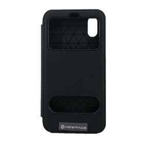 Fitcase iPhone X-XS Siyah Gizli Mıknatıslı Pencereli Magnum Kılıf