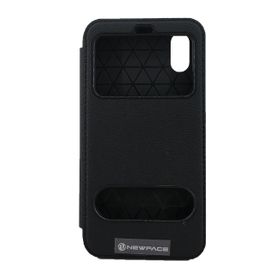 Fitcase iPhone X-XS Siyah Gizli Mıknatıslı Pencereli Magnum Kılıf