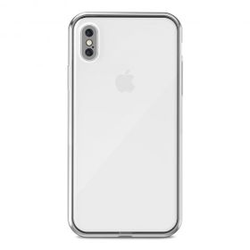 Fitcase iPhone XS Max Kamera Korumalı Silikon Şeffaf Arka Kapak Kılıf