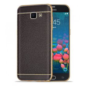 FitCase Laser Elegant Galaxy J5 Prime Silikon Kahverengi Arka Kapak