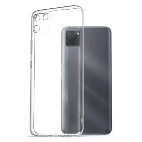 Fitcase Realme C11 Kamera Korumalı Şeffaf Silikon Cep Telefonu Kılıfı