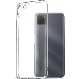 Fitcase Realme C11 Kamera Korumalı Şeffaf Silikon Cep Telefonu Kılıfı